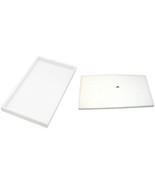 3 White Plastic Stackable Jewelry Display Trays w/White Foam 72-Slot Rin... - £34.30 GBP