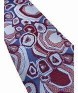 Vintage 60s Don Loper of California Tie Wild Geometric Print Textured Bl... - €24,16 EUR