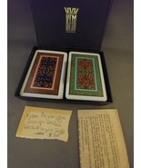 Vintage KEM USA Plastic Playing Cards Arabesque Design Pinochle Double D... - $27.35 CAD