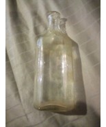 vintage antique glass medicine bottle  - $7.69
