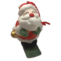 Vintage Santa Claus Skiing Christmas Tree Ornament 3 Inch Skier - $21.89