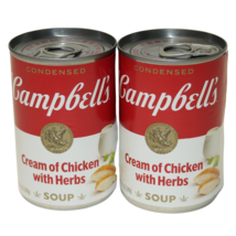 Campbell&#39;s Cream of Chicken with Herbs Condensed Soup 10.5 oz (2 cans) - £7.11 GBP