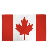 3x5 Country of Canada UltraBreeze 5x3ft Poly Flag Grommets Super Polyester - $8.75