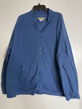 Duluth Trading Men's 3XL  Jacket Blue Cotton Blend Zip Up - $33.96