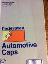 Vintage 1987 Federated Auto Parts Catalog #412 Automotive Caps - £18.95 GBP