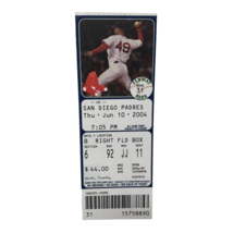 VTG Boston Red Sox vs San Diego Padres Ticket Stub June 10 2004 - £19.43 GBP
