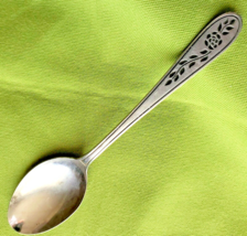 Stanley Roberts Rogers Co Stainless Floral Mist Pattern Teaspoon 6 1/8&quot;  #97087  - £4.43 GBP