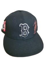 Boston Red Sox MLB Authentic New Era 7-5/8 59FIFTY Fitted Cap  Hat black... - £36.55 GBP