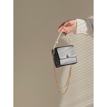 [EAM] Women New Mini Cute s Chains PU Leather Flap Personality All-match Crossbo - £29.81 GBP
