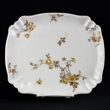 Haviland Limoges Schleiger 266i Yellow Rose Rectangular Platter, Nenuphar 9 1/2&quot; - £39.33 GBP