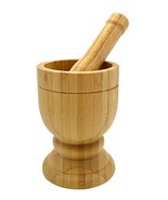 IMUSA USA Bamboo Mortar and Pestle, Small, Natural - $10.77