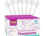 500 Count  Heavyweight Disposable White Plastic Tea Spoons | Dessert Spo... - £39.32 GBP