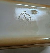 ANCHOR HOCKING FIRE KING NO. 409 BAKING DISH PEACH LUSTRE image 3