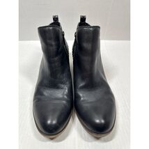 Lucky Brand Basel Black Napa Leather Ankle Zip Boots Bootie Womens Size 9.5 - $27.45