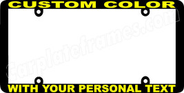 Yellow Lettering Thin Style Custom Personalized Color License Plate Frame - £6.32 GBP