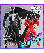 100% Original Mess Toys Spider Man Symbiote Spiderman Messtoys Black Sui... - $86.59 CAD