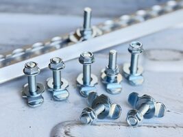 10Pack L-Track Double Lug Threaded Stud Nut Fitting Tie Down,L Track Hooks - $29.99