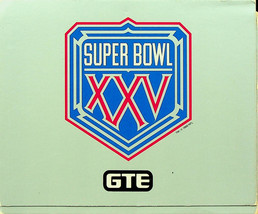 Super Bowl XXV (1992) NFL Experience Theme Art Cards (25) - Ltd. Ed.  No. 079442 - $9.04