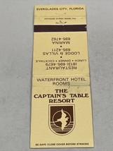 Vintage Matchbook Cover  The Captain’s Table Resort  Everglades City, FL  gmg - £9.95 GBP