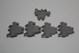 Lot of 5 - Entrelec M4/6D2 Terminal Block Double Deck Gray 1SNA115271R22... - $12.86
