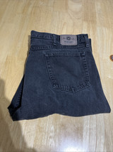Wrangler Authentic Jeans Mens Size 42X32 Black Wash Denim Straight Leg C... - $18.03
