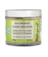 Auravedic Anti Blemish Clear Skin Mask Neem &amp; Tea Tree,basil Acne Treatm... - £18.02 GBP