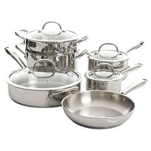 Kenmore Elite Devon 10 Piece Heavy Gauge Stainless Steel Cookware Set - £143.42 GBP