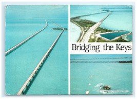 Vintage Bridging Keys Seven Mile Bahia Honda Bridges FL Postcard - $5.95