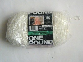 Partial Skein of Natura Acrylic Yarn 12 Ounces #514 Off White No Dye Lot - £4.54 GBP