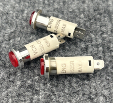 Lot Of 3 -  VCH ENG 6330-002-505R  Red LED Light Indicator New - $19.79