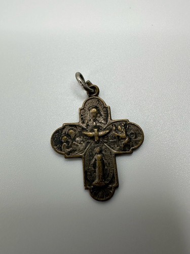 Antique Catholic Call A Priest Religious Medal 2.8cm - $10.30