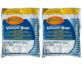 6 Eureka Allergy Mighty Mite Vacuum Style MM Bags, Canister Limited, Sanitaire V - $8.66