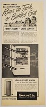 1948 Print Ad Servel Refrigerators Runs on Tank or Bottled Gas Evansville,IN - £12.57 GBP