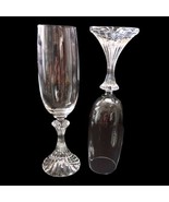 Mikasa The Ritz Crystal Wine Glass Champagne Flute Set Of 2 Christmas Vi... - £25.88 GBP