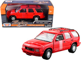 1994 GMC Jimmy with Roof Rack Red &quot;Timeless Legends&quot; Series 1/24 Diecast... - $38.99
