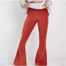 Aerie Groove-On Velour High Waisted Flare Pants Cinnabar XL  - $40.00