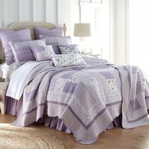 Donna Sharp Lavender Rose Cozy Cottage Cotton Pieced Quilt Collection - £104.88 GBP+