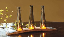 CLEARANCE! Wine Barrel and Bottle Candle Holder - Intalo - Made from retired Nap - £151.05 GBP