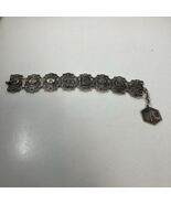 Paris France Souvenir Silver Plated Panel Bracelet - €25,27 EUR