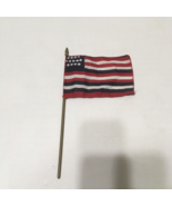Mini thirteen stars red white blue strips vintage American flag plastic ... - €21,10 EUR
