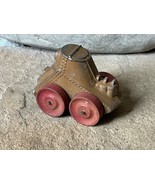 1930&#39;S Manoil # 95 Tank Hollow Cast Lead with Solid Wooden Wheels - $469.46 MXN