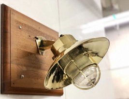 Antique Vintage Brass Wall Sconce Renovated with Ribbed Glass and...-
show or... - £118.40 GBP