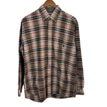Cinch Button Down Shirt Mens Small Western Plaid Brown Long Sleeve Embroidered - £19.64 GBP