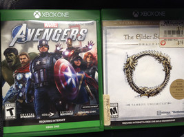 Lot Of 2 Marvel&#39;s Avengers + Elder Scroll Online Xbox One - £8.60 GBP