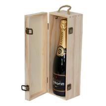 35cm Single Bottle Wooden Box - £18.02 GBP