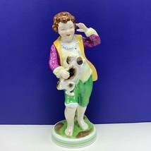 Spode porcelain figurine copeland England statue French Shepherd boy dog puppy - £73.65 GBP