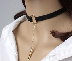 choker necklace, cloth choker, statement necklace (747) - £7.06 GBP