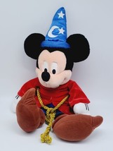 Disney Parks Sorcerer Mickey Mouse Plush 21&quot; From Disney Parks CLEAN  - £15.23 GBP