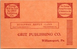 Vtg Advertising Postcard Grit Publishing Williamsport Pennsylvania PA - £11.18 GBP