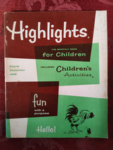 Highlights For Children Magazine August-September 1969 Activities Puzzles! - £12.53 GBP